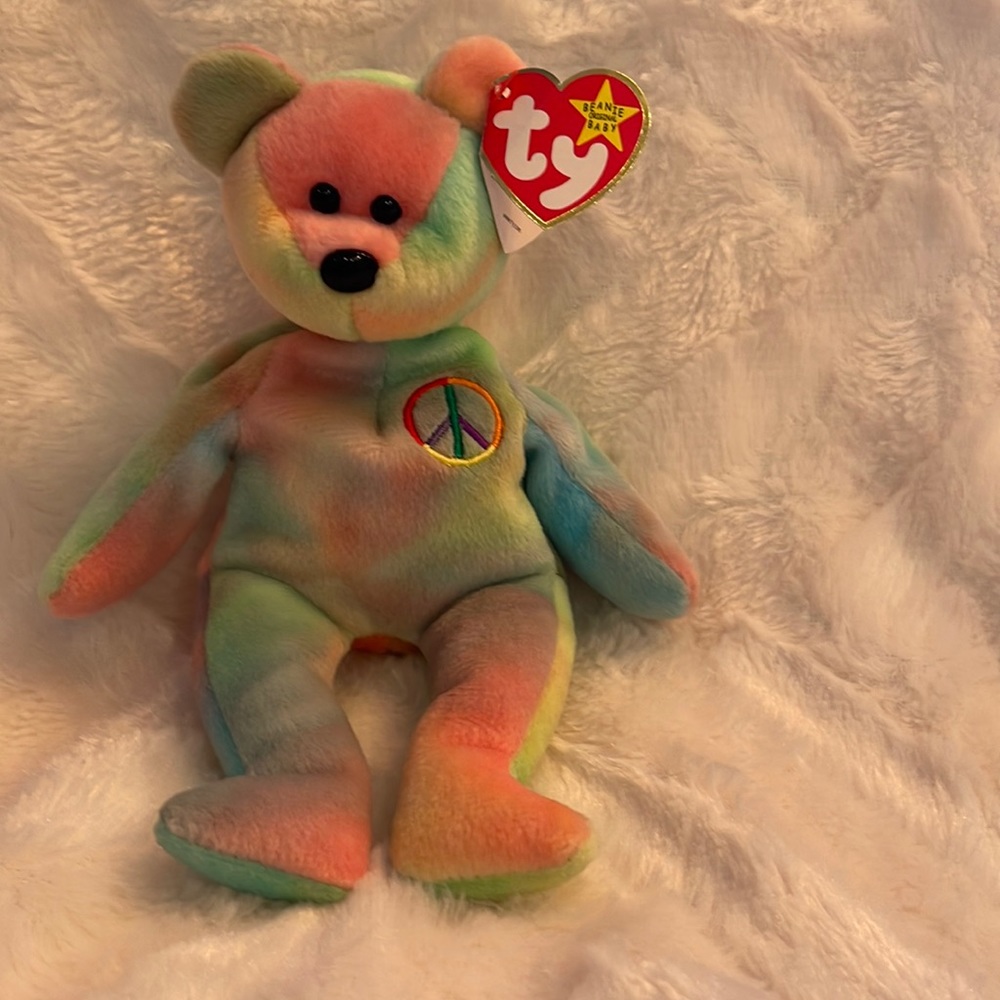 Peace beanie baby excellent new condition